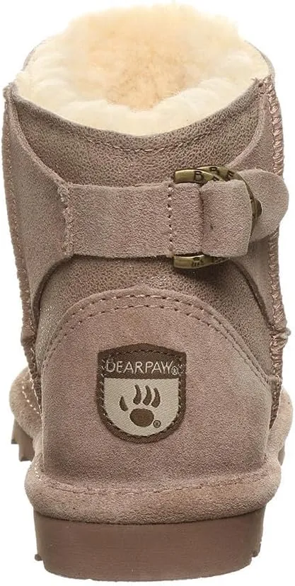 BEARPAW Women's Betty Youth Multiple Colors | Youth 's Ankle Boot | Youth 's Slip On Boot | Comfortable Winter Boot