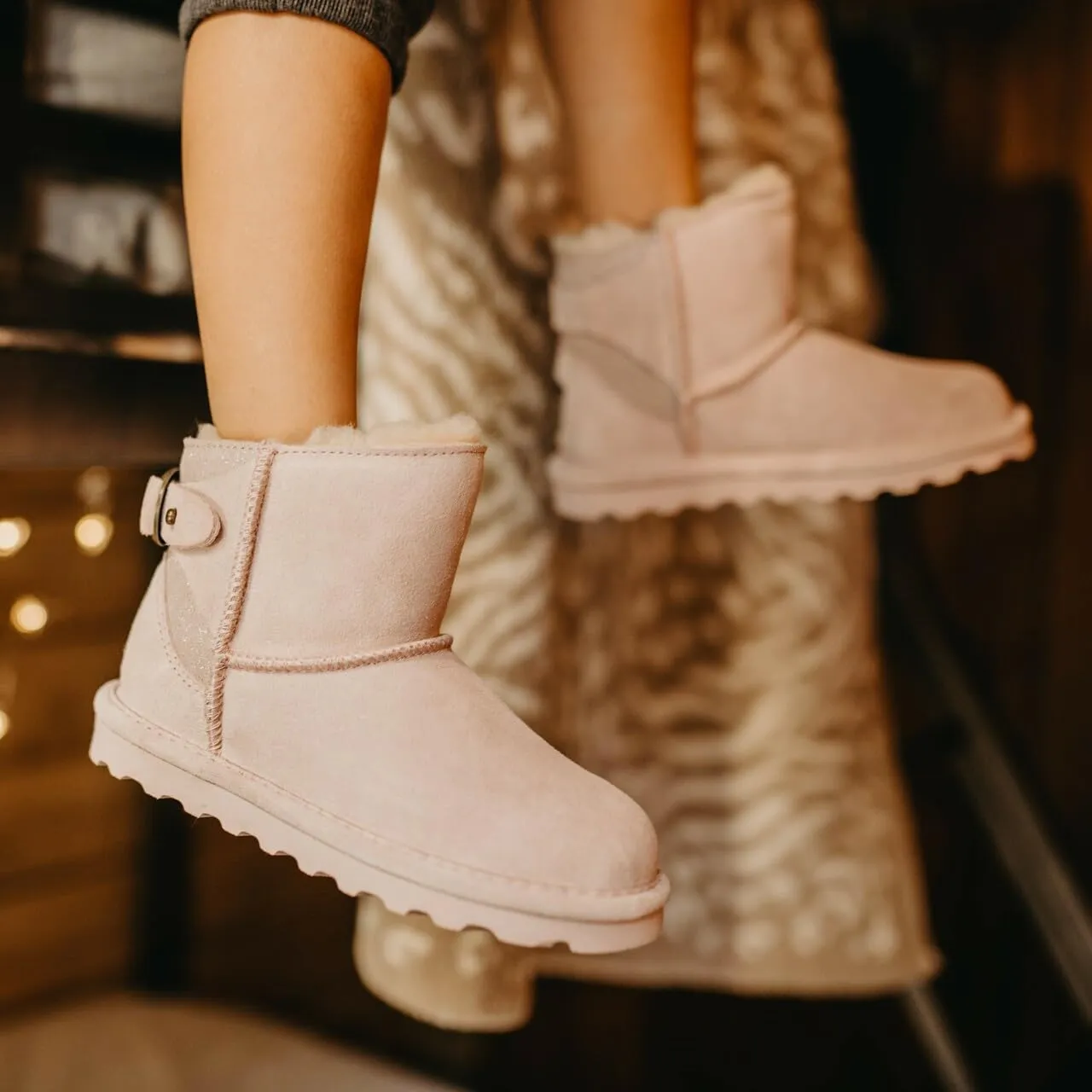 BEARPAW Women's Betty Youth Multiple Colors | Youth 's Ankle Boot | Youth 's Slip On Boot | Comfortable Winter Boot