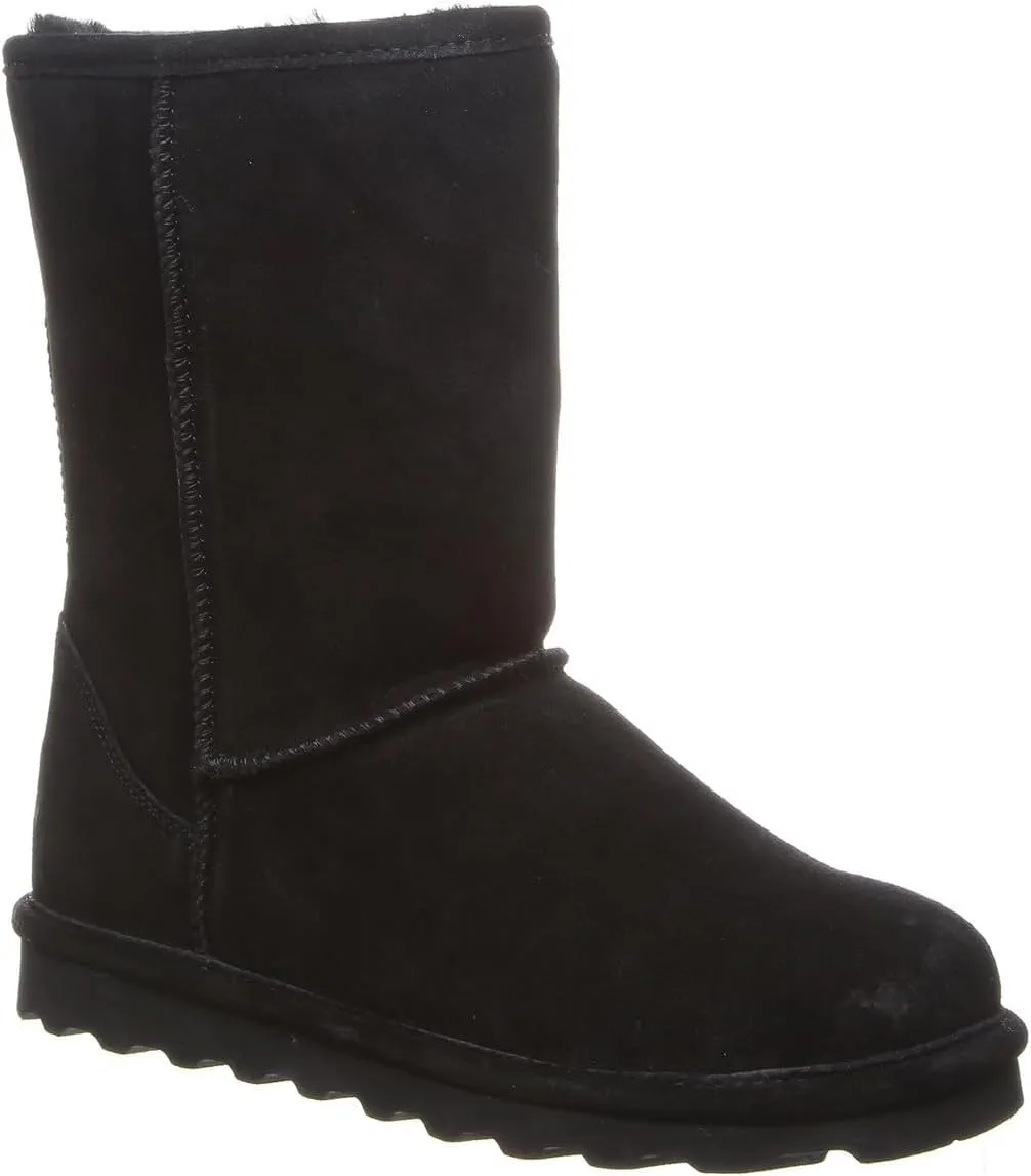 BEARPAW Women's Elle Short Multiple Colors | Women's Boot Classic Suede | Women's Slip On Boot | Comfortable Winter Boot
