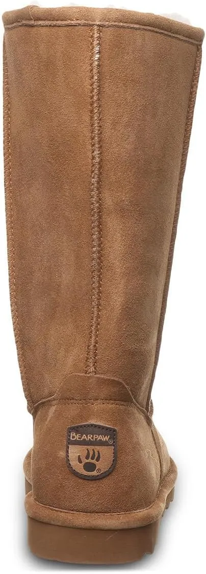 BEARPAW Women's Elle Tall Wide Multiple Colors | Women's Boot Classic Suede | Women's Slip On Boot | Comfortable Winter Boot