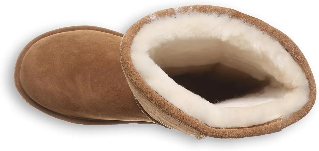 BEARPAW Women's Elle Tall Wide Multiple Colors | Women's Boot Classic Suede | Women's Slip On Boot | Comfortable Winter Boot