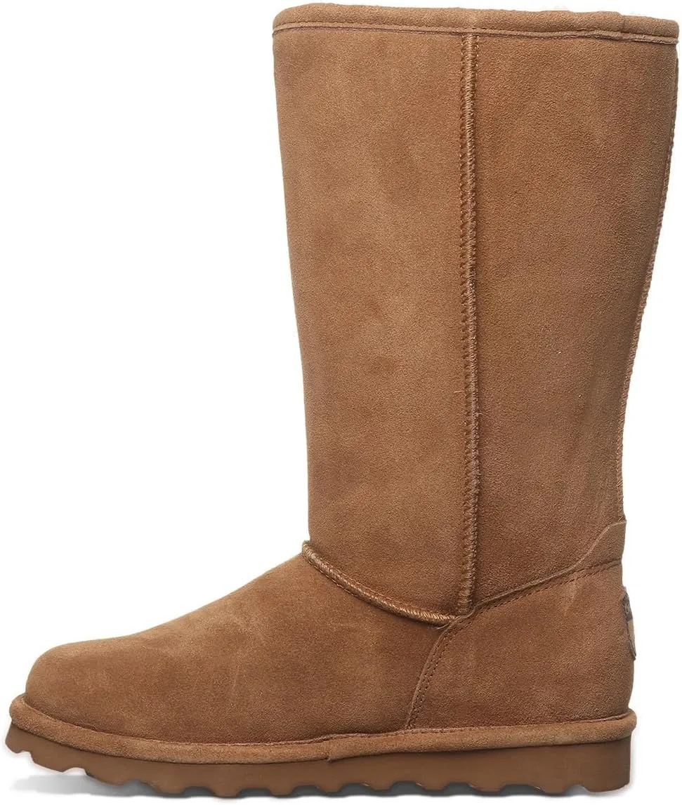 BEARPAW Women's Elle Tall Wide Multiple Colors | Women's Boot Classic Suede | Women's Slip On Boot | Comfortable Winter Boot