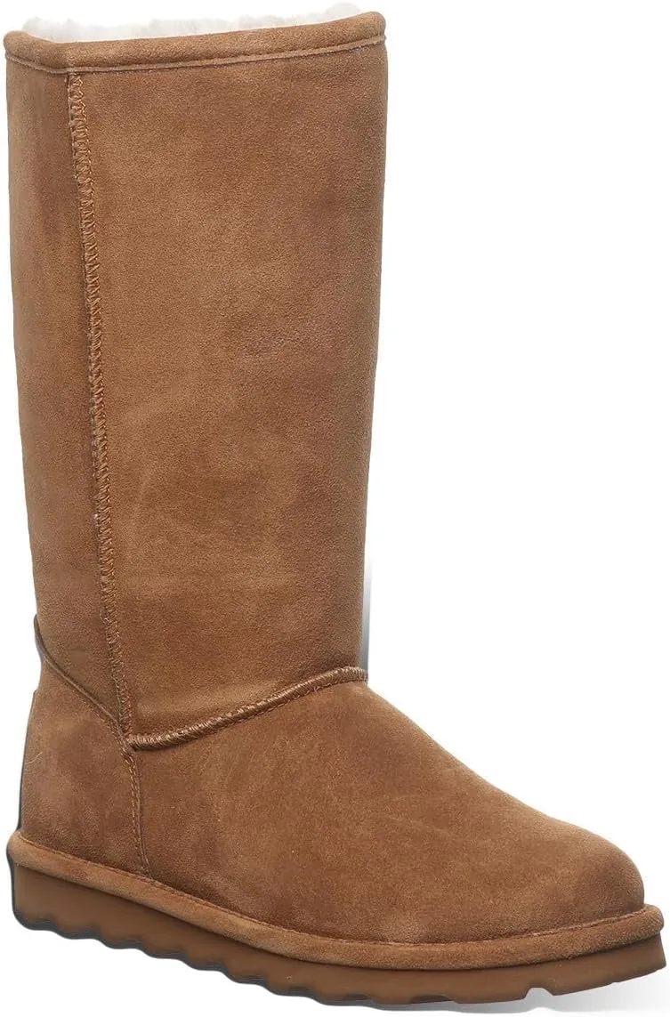BEARPAW Women's Elle Tall Wide Multiple Colors | Women's Boot Classic Suede | Women's Slip On Boot | Comfortable Winter Boot