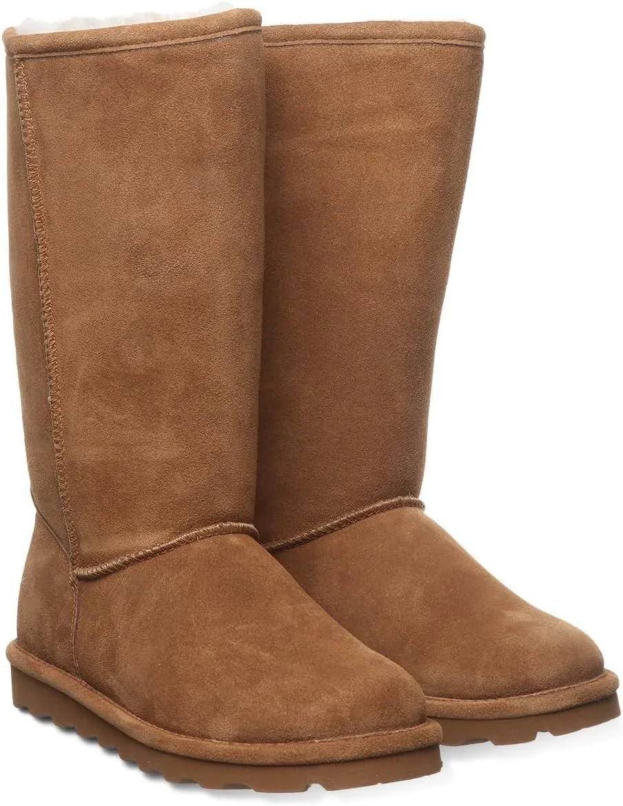 BEARPAW Women's Elle Tall Wide Multiple Colors | Women's Boot Classic Suede | Women's Slip On Boot | Comfortable Winter Boot