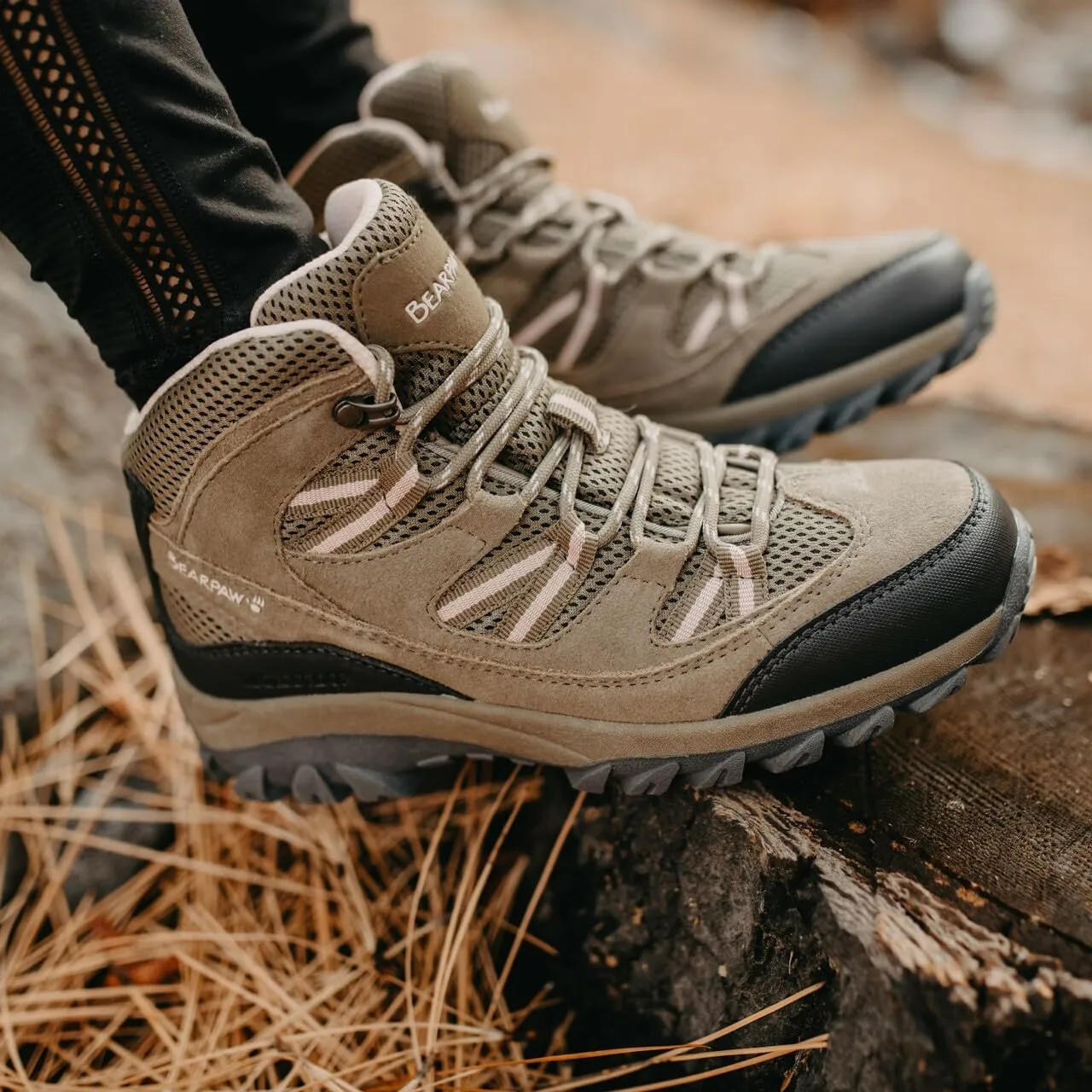 BEARPAW Womens Tallac Suede Outdoor Hiking Boots