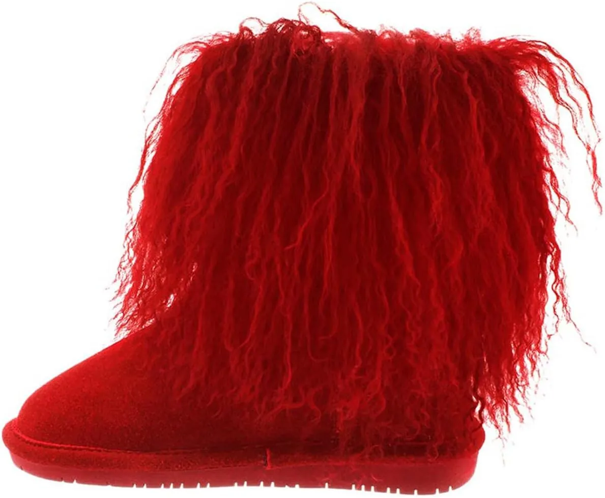 BEARPAW Youth Boo Multiple Colors | Youth Slip On Boot | Youth's Boot Classic Suede | Comfortable Winter Boot