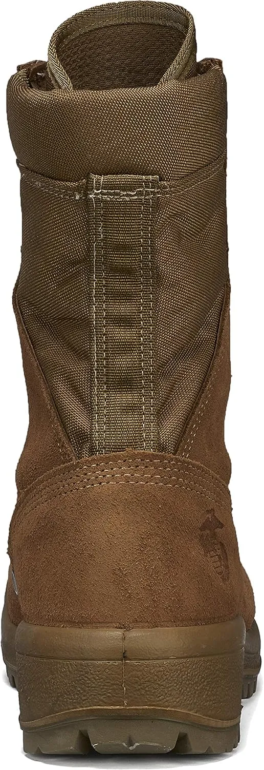Belleville 550 ST 8 Inch USMC Hot Weather Steel Toe Boots (EGA) - Mojave Cattlehide Leather Combat Boots For Men, Safety Rates For Electrical Hazard Resistance (EH)