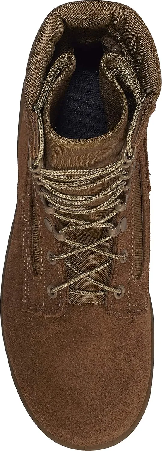Belleville 550 ST 8 Inch USMC Hot Weather Steel Toe Boots (EGA) - Mojave Cattlehide Leather Combat Boots For Men, Safety Rates For Electrical Hazard Resistance (EH)