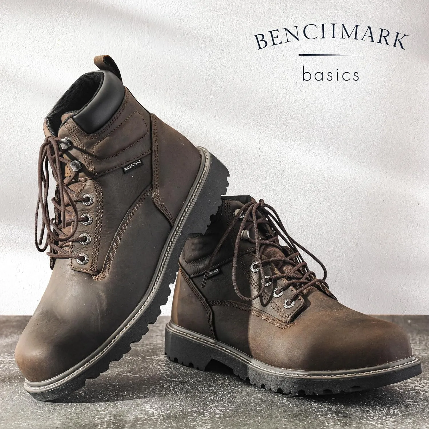 Benchmark Waxed 100% Kevlar Boot Laces - Made in USA - Heavy Duty Shoe Laces for Work or Hiking - 45", 54”, 63”, 72" or 81"