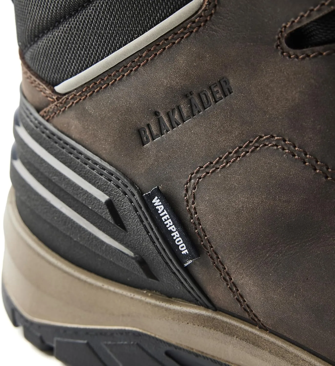 BLÅKLÄDER 2255 Elite 6" Freelock Boot – Brown/Black, Durable Full-Grain Leather, Composite Toe, Puncture Resistant, Slip Resistant, Quick Lace System & Electrical Hazard Protection,