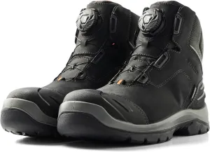 BLÅKLÄDER 2255 Elite 6" Freelock Boot – Brown/Black, Durable Full-Grain Leather, Composite Toe, Puncture Resistant, Slip Resistant, Quick Lace System & Electrical Hazard Protection,