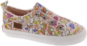Blowfish Malibu Kids Girls Play-t Sneaker, Fog Gray, 8 Toddler