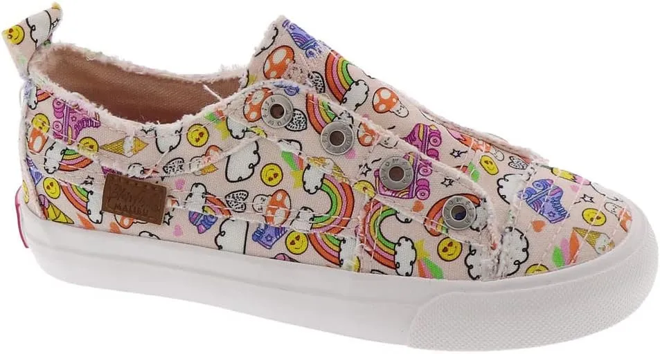 Blowfish Malibu Kids Girls Play-t Sneaker, Fog Gray, 8 Toddler