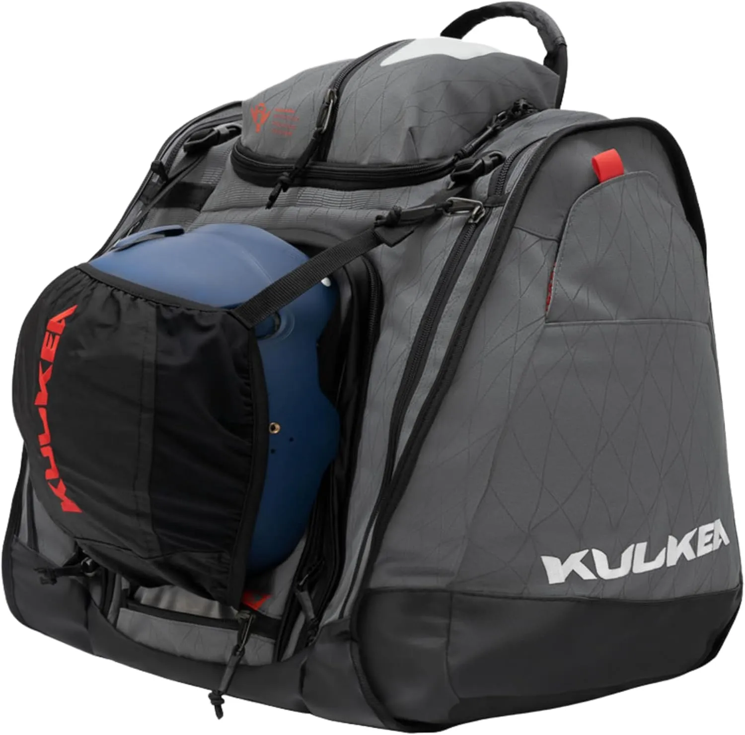 Boot Trekker Ski Boot Backpack - Ski Boot Bag With External Helmet Sling - Durable, Spacious, Water Resistant Gear & Boot Storage