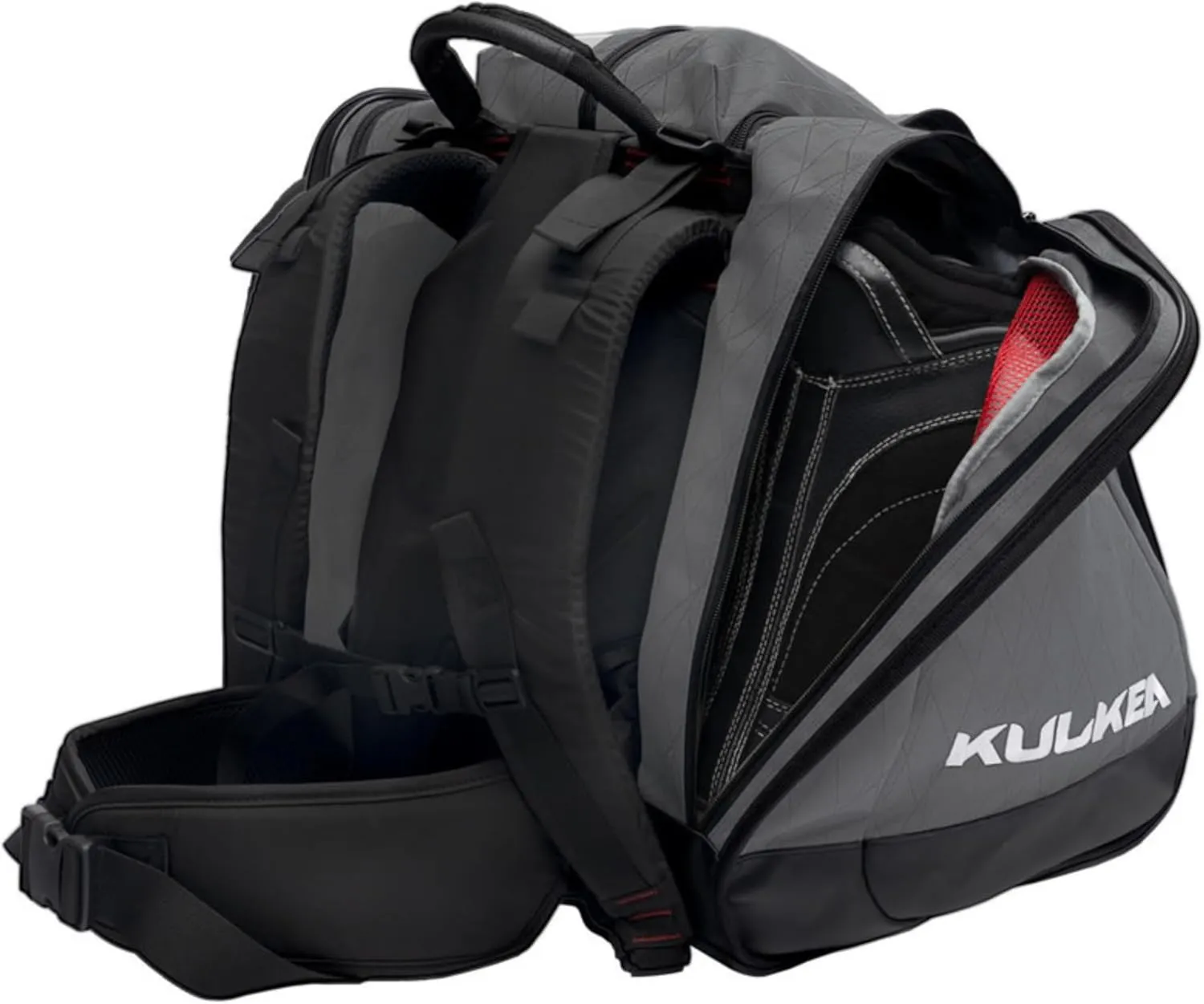 Boot Trekker Ski Boot Backpack - Ski Boot Bag With External Helmet Sling - Durable, Spacious, Water Resistant Gear & Boot Storage