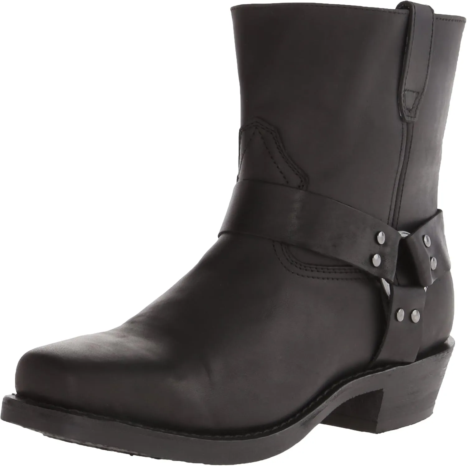 Boots Mens Rev Up Harness Motorcycle Boots Ankle - Black - Size 9 2E