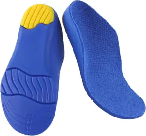 Boys and Girls Full Arch Insoles Comfortable Breathable Anti-Sweat Inserts for Sports Shoes Size 33-35