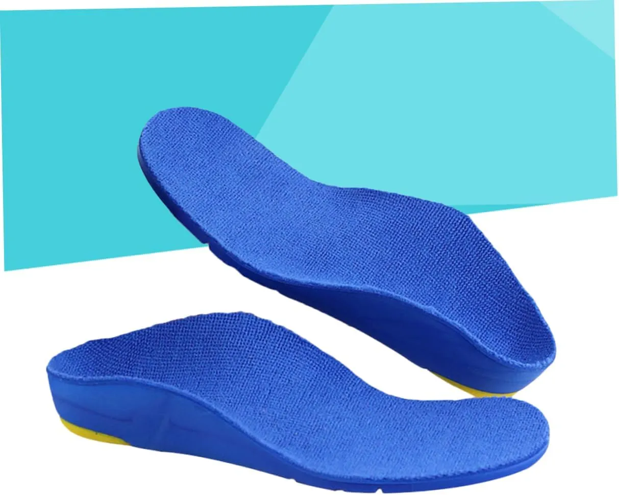 Boys and Girls Full Arch Insoles Comfortable Breathable Anti-Sweat Inserts for Sports Shoes Size 33-35