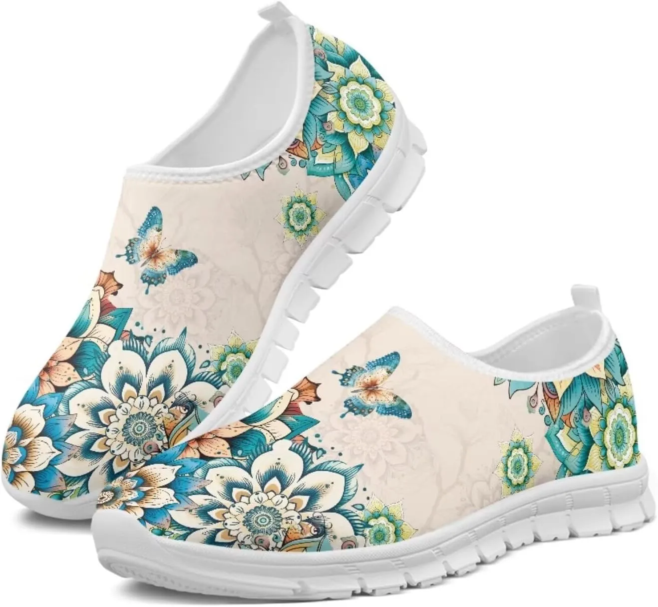 Butterfly Loafers for Women Casual Dress Work Shoes Slip-On Business Work Outdoor Sneaker