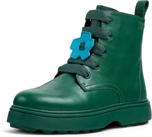 Camper Kids Girls Modern Ankle Boot, Dark Green, 1 Little Kid