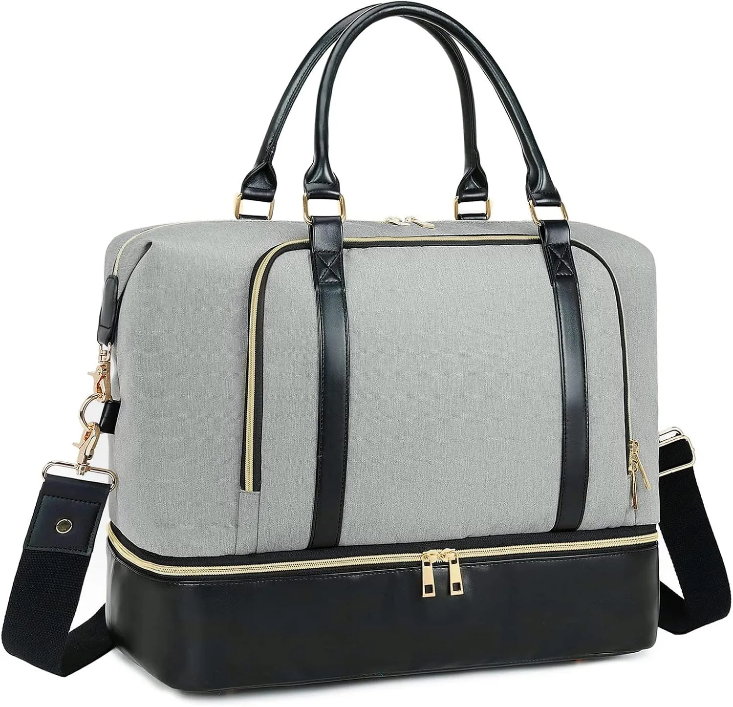 CAMTOP Women Ladies Travel Weekender Bag Overnight Duffel Carry-on Tote Bag fit 15.6 Inch Laptop Computer