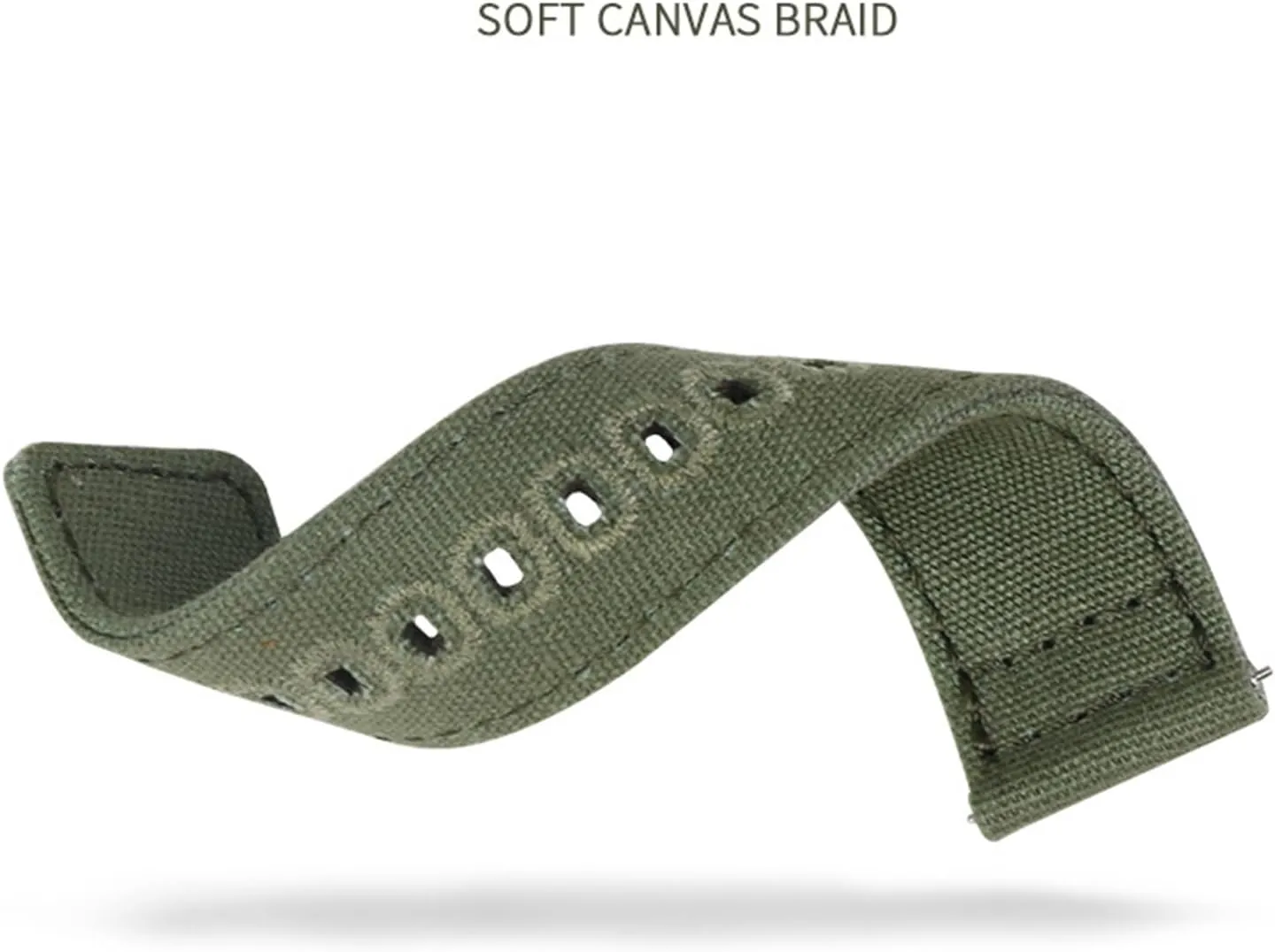 Canvas Watch Band Replacement Strap 18mm 19mm 20mm 22mm Quick Release Watchband Men Women Universal Strap