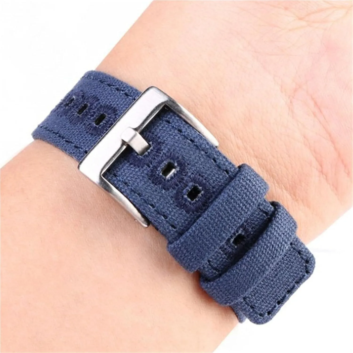 Canvas Watch Band Replacement Strap 18mm 19mm 20mm 22mm Quick Release Watchband Men Women Universal Strap