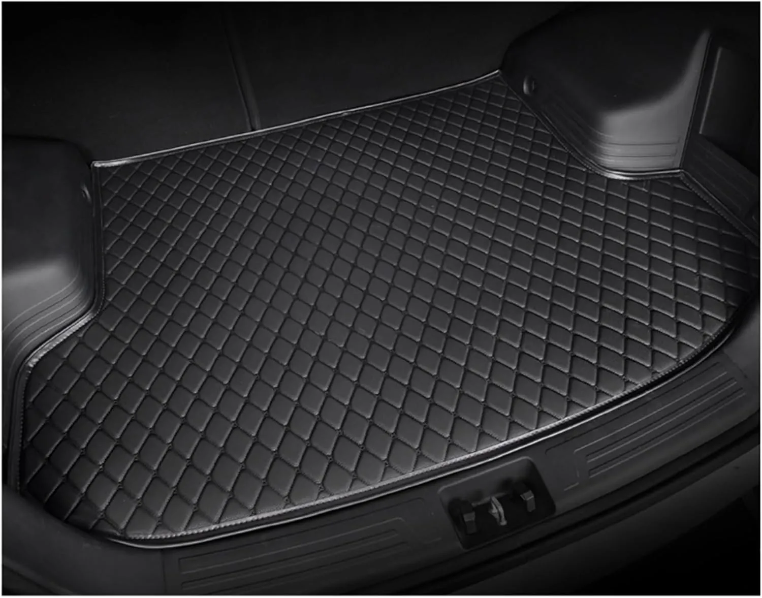 Car Boot Mats for Genesis G80 EV Pure Electric 2023 2024, Custom Protector Pad Cargo Tray Liners Trunk Carpets All Weather Interior Accessories,Black