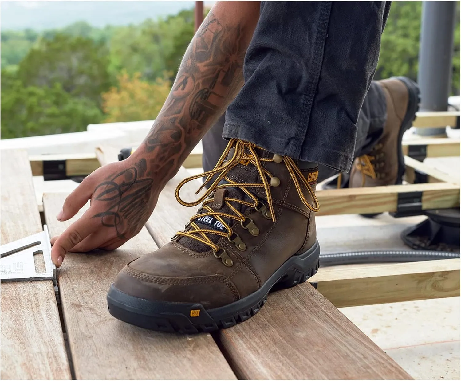 Cat Footwear Men's Outline Steel Toe Work Boot
