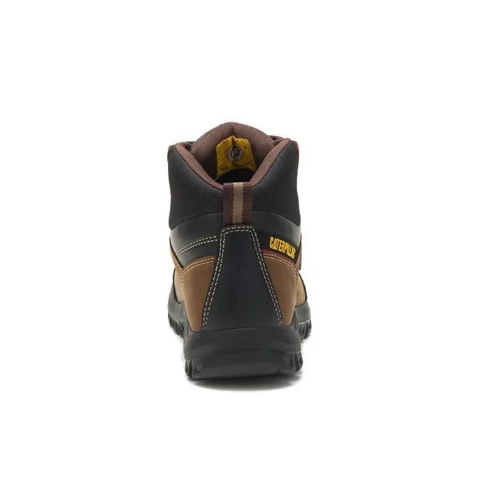 Caterpillar Men's Threshold Waterproof Soft Toe Work Boot Real Brown | Black