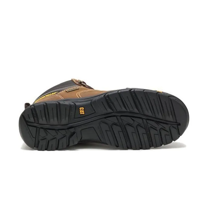 Caterpillar Men's Threshold Waterproof Soft Toe Work Boot Real Brown | Black
