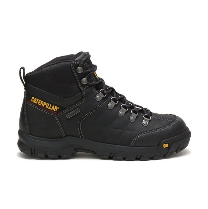Caterpillar Men's Threshold Waterproof Soft Toe Work Boot Real Brown | Black