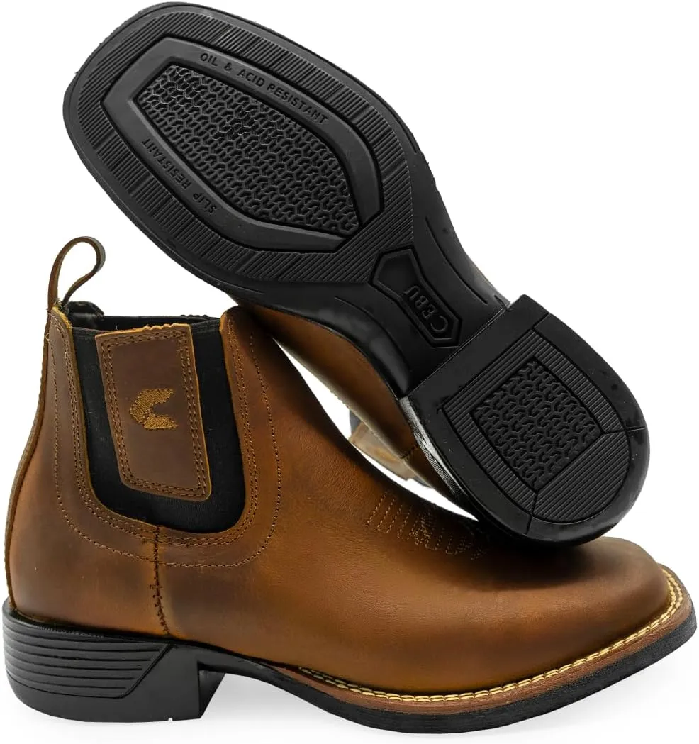 CEBU | Logan Boots | Boots For Men | Reinforced Square Toe | Handcrafted | Made of Leather | For Professional Jobs