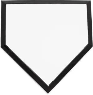 Champion Sports Universal Homeplate – Molded Rubber, Metal Bottom Home Plate with Ground Anchor and Spikes
