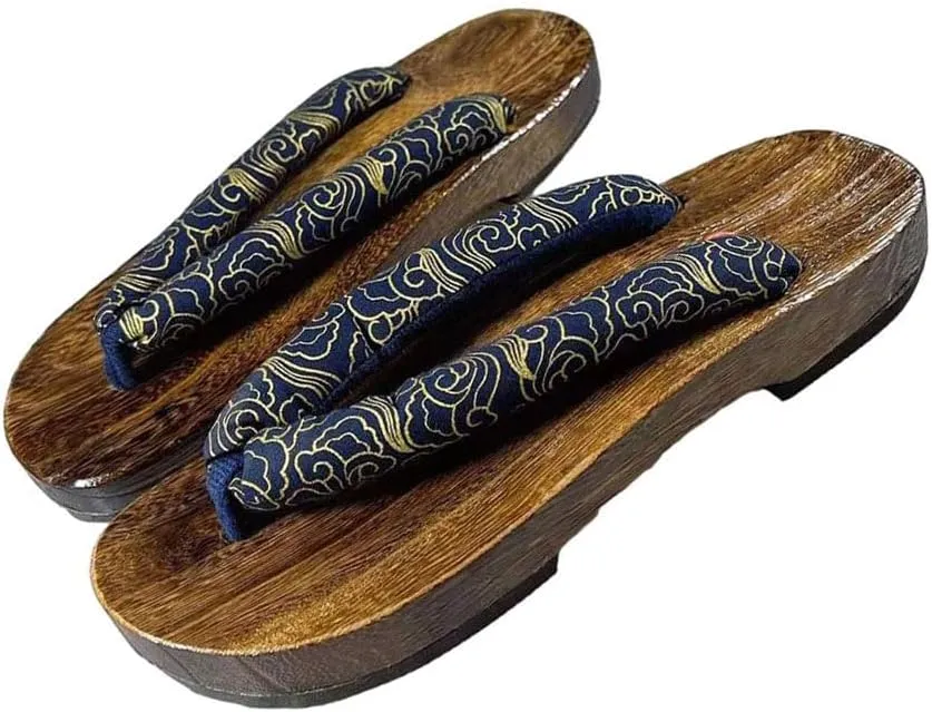CHEWYZ Couples Clogs Slippers,Fashion Beach Footwear for Women Girls,Japanese Traditional Clogs Geta Sandals,Flip-flops Anti- skid Flat Sole Female Sandals
