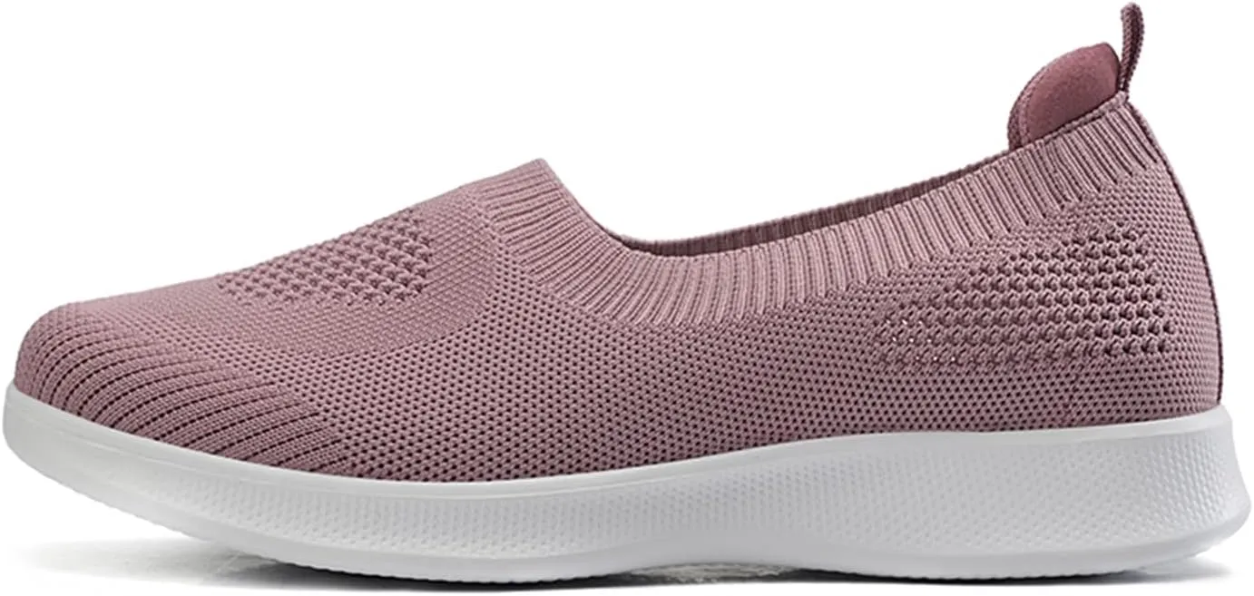 ChicWind Women's Mesh Walking Loafer Shoes Slip on Sock Sneakers Easy Nurse Flat Work Shoes