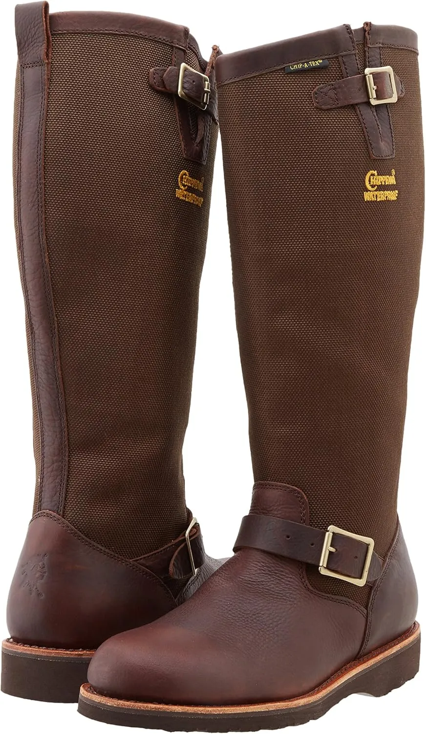 Chippewa Men's Brome 17" Waterproof Pull-On Snake Boots - Hunting, Outdoor Work, Slip - Resistant Snake Boots for Men