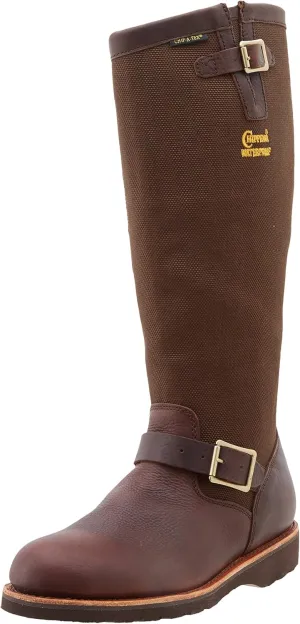 Chippewa Men's Brome 17" Waterproof Pull-On Snake Boots - Hunting, Outdoor Work, Slip - Resistant Snake Boots for Men