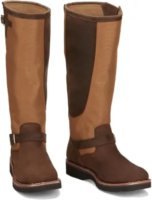 Chippewa Men's Cottonwood Hickory Brown Square Toe 17in Tall Snake Boot Brown 12 D