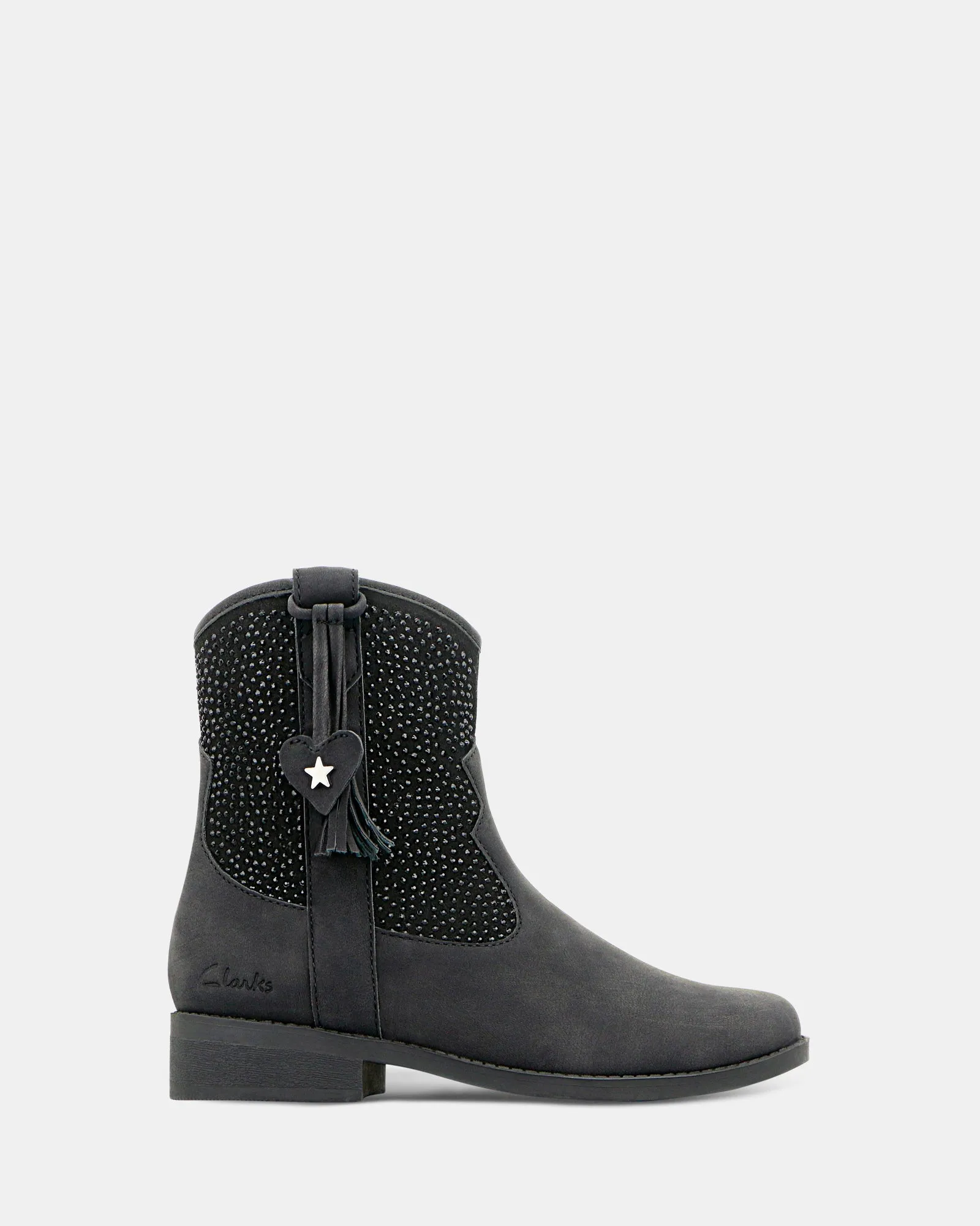 CLARKS TRINITY D WIDTH - BLACK