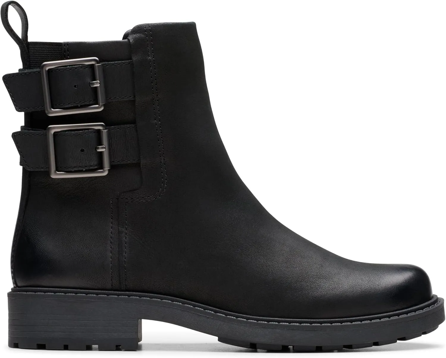 Clarks Women's Orinoco2 Bay Fashion Boots, Black leather, 9