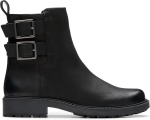 Clarks Women's Orinoco2 Bay Fashion Boots, Black leather, 9