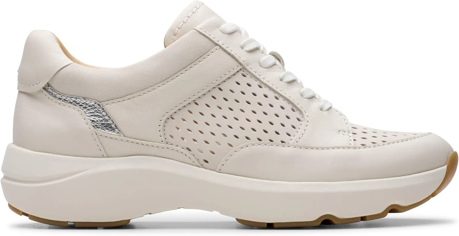 Clarks Women's Tivoli Walk Trainers, Off White Combi, 7 Women