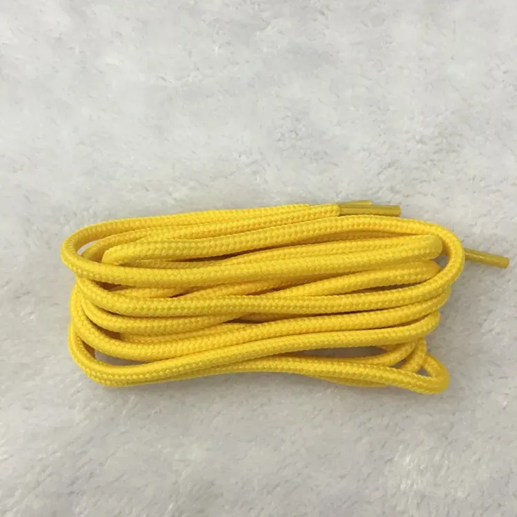 Classic Solid Round Shoelaces - Durable Polyester Shoe Laces