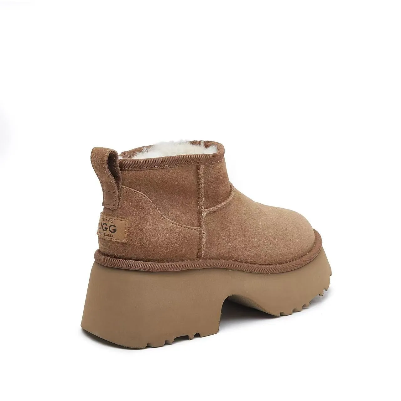 Classic Ultra Mini Ugg - 6cm Heel Block Sole - 100% A-Grade Double Face Australian Sheepskin