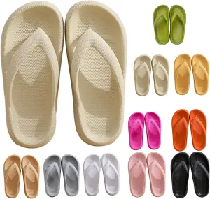 Cloudies Flip Flops for Women, Slippers with Ultra Soft Arch Support Non-Slip, Soft Slides Sandals for Indoor and Outdoor