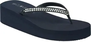 CLOVERLAY Women’s Flip Flops Platform Sandals Wedge Flip Flop Thong Sandal