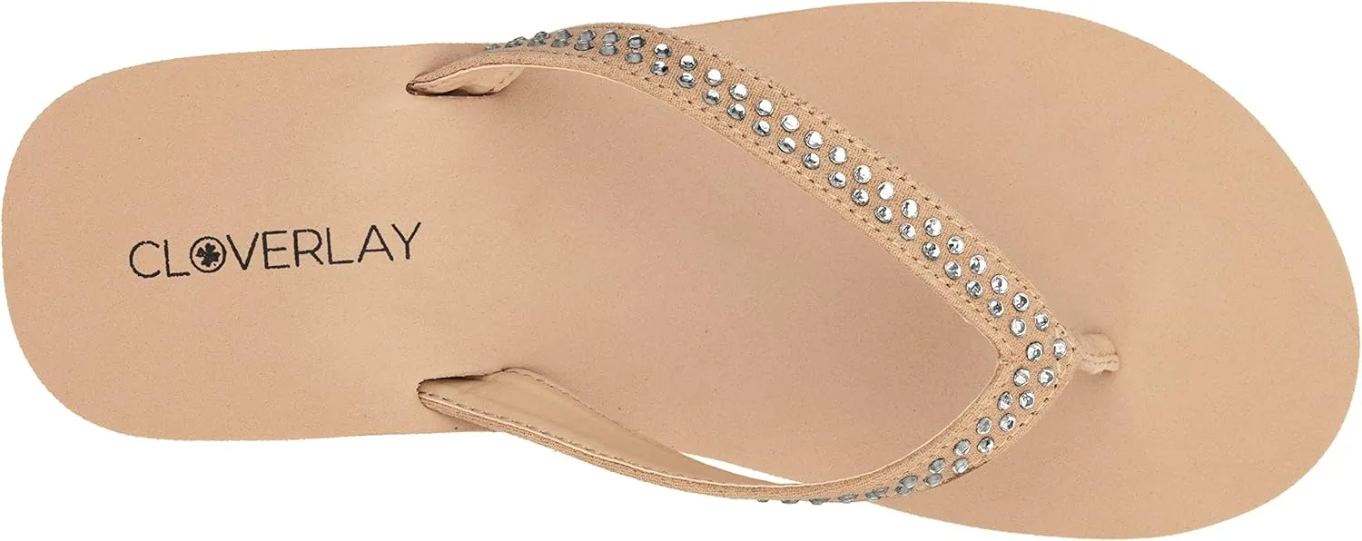 CLOVERLAY Women’s Flip Flops Platform Sandals Wedge Flip Flop Thong Sandal