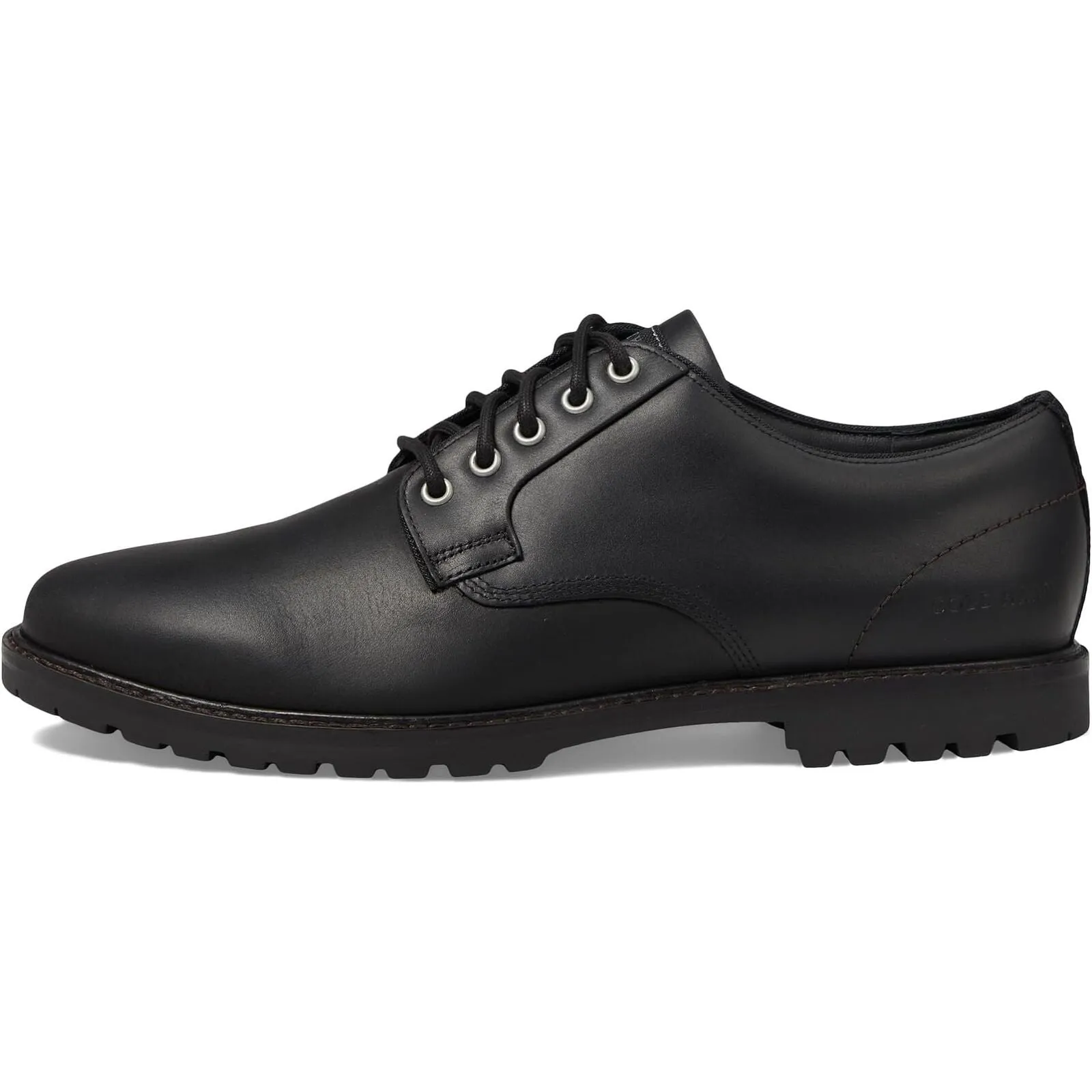 Cole Haan Men's Midland Lug Plain Toe Oxford Black/Black WR Leather C38472