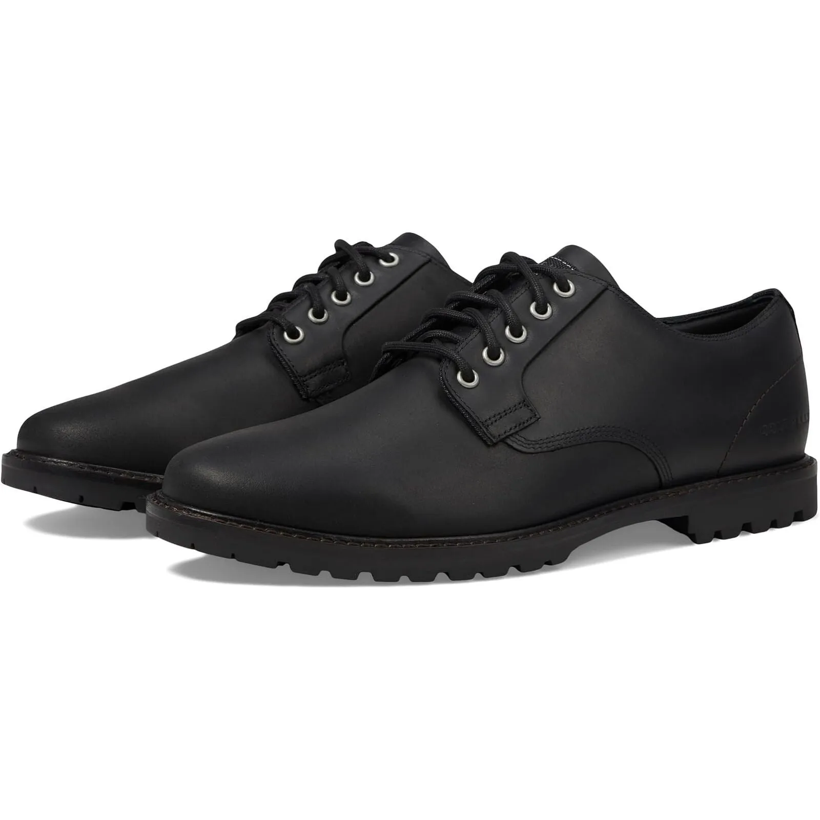 Cole Haan Men's Midland Lug Plain Toe Oxford Black/Black WR Leather C38472